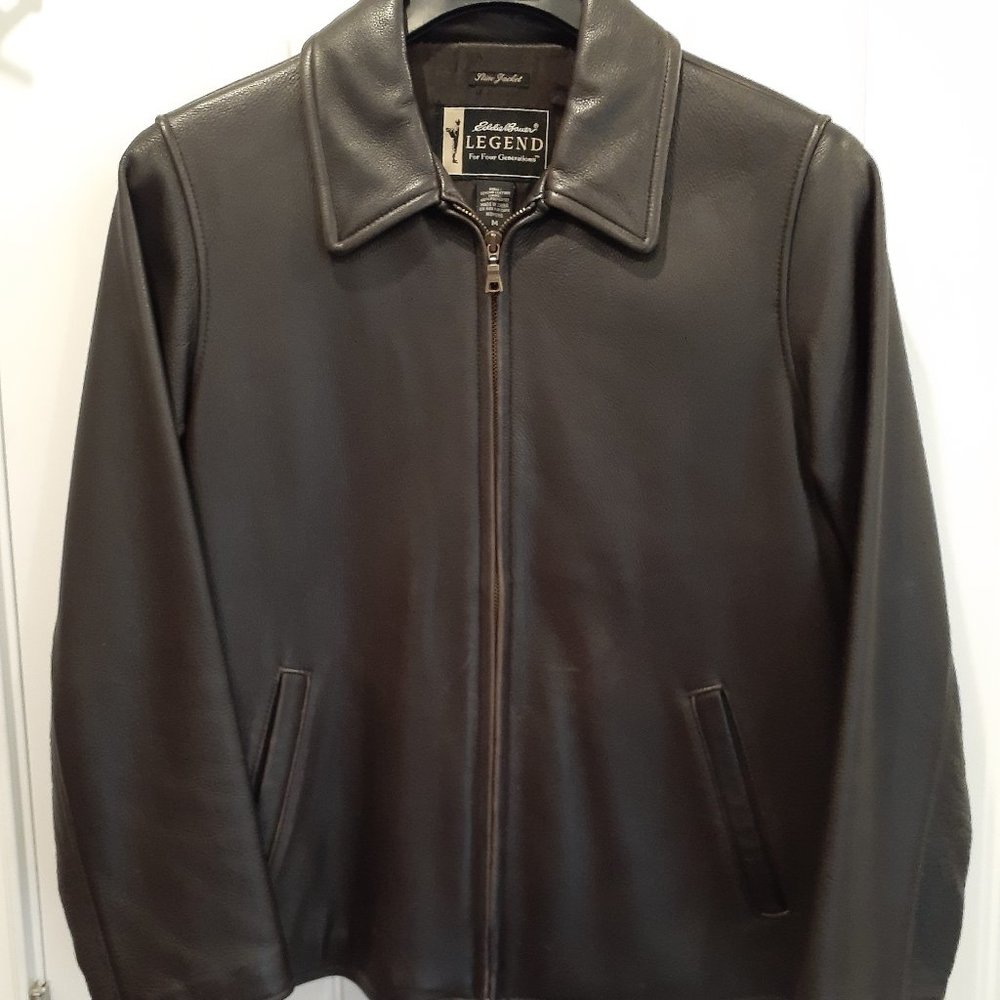 Vintage EDDIE BAUER Stine Women's Brown Leather Jacket - Medium